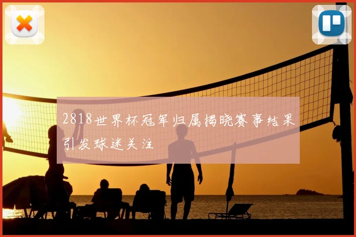 2818世界杯冠军归属揭晓赛事结果引发球迷关注